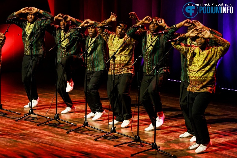 Ladysmith Black Mambazo op Ladysmith Black Mambazo - 11/05 - TivoliVredenburg foto